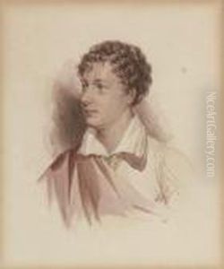 Portrait Of Lord Byron by William Leighton Leitch