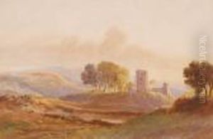 Castle In A Sunset Landscape