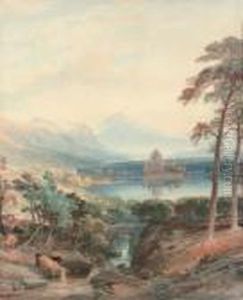 A Crisp Morning, Kilchurn Castle by William Leighton Leitch