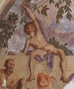 Vertumnus and Pomona (detail-2) 1519-21