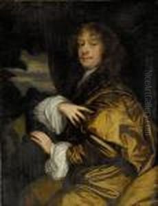 Portratt Av Elegant Herre by Sir Peter Lely