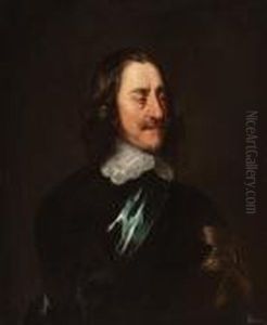 Portrait Karl I Von England Ol Auf Leinwand by Sir Peter Lely