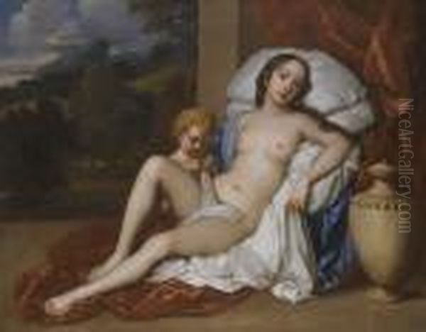 Portrait Of A Young Woman And 
Child, As Venus And Cupid, Almost Certainly Nell Gwyn (1650-1687) - view 1