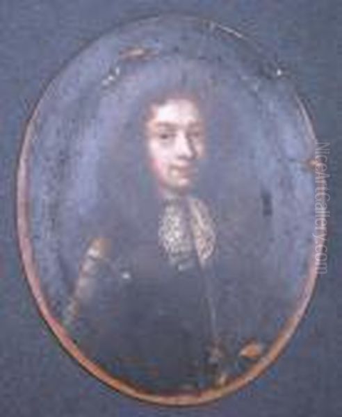 A Young Gentleman Wearing Suit Of Armour With Lace Stock - view 1
