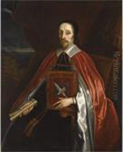 Portrait Of Christopher Wren 
(1589-1658), Dean Of Windsor, Holding The Register Of The Order Of The 
Garter