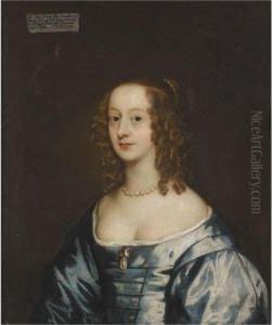 Portrait Of Lady Diana Grey, Countess Of Ailsbury by Sir Peter Lely