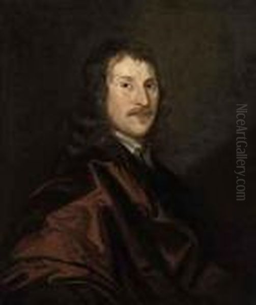 Portrait Of Sir Henry Cholmley 
Of Newton Grange (1609-1666), Bust-length, In A Red Mantle - view 1