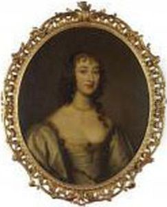 Half Length Portrait Of Lady Anna Gordon by Sir Peter Lely