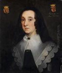 Portrait Of Anne, Countess Of
Pembroke(1590-1676), Bust-length, In Black Costume With A White
Lacecollar by Sir Peter Lely