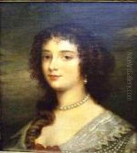 Portrait Of A Lady With Pearls by Sir Peter Lely