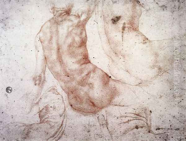 Seated Nude with Raised Arm - view 1