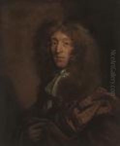 Portrait Of Sir Bulstrode
Whitelocke Of Phillis Court, Bust-length,in A Rust Robe And Lace Cravat by Sir Peter Lely