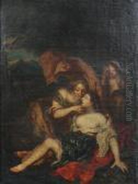 Jupiter Disguised As Diana About
 To Ravish Callisto Oil On Canvas52 X 40cm Provenance: Private 
Collection - view 1