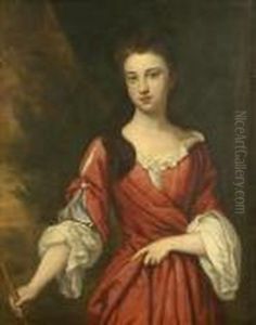 Portrait Of A Young Noblewoman, Three-quarter Length, Standingbefore A Wooded Landscape Portrait Of A Young Noblewoman, Three-quarter Length, Standingbefore A Wooded Landscape