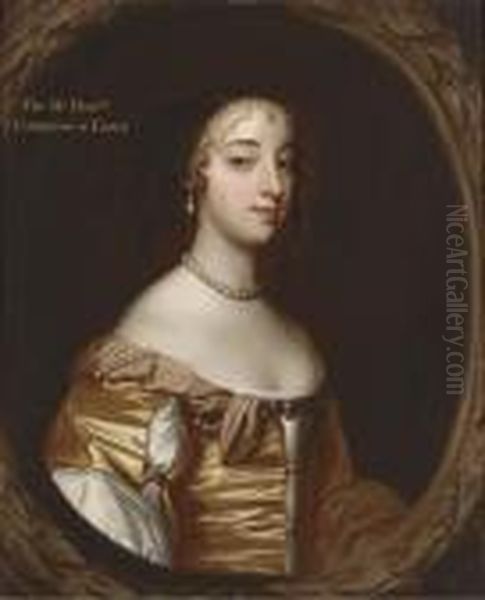 Portrait Of Mary Bentinck (d.1736), Countess Of Essex, Half-length, In A Gold Dress - view 1