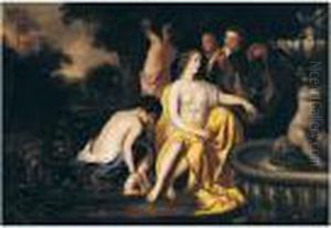 Diana With Attendants At A Fountain by Sir Peter Lely