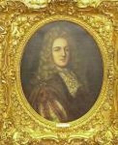 Portrait Of A Gentleman And Portrait Of A Lady: Pair by Sir Peter Lely