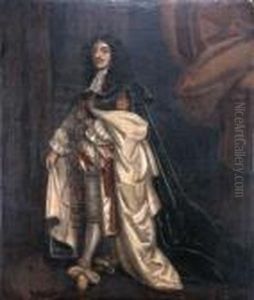 Portrait Of King Charles Ii, Small Full-length, In Garterrobes