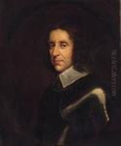 Portrait Of A Gentleman, Half-length, In Armour, Feigned Oval