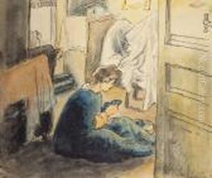 Madame Lemmen Dans Sa Chambre by Georges Lemmen