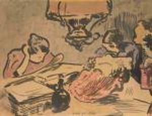 Around A Table by Georges Lemmen