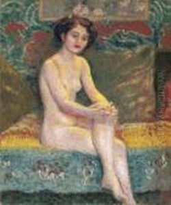 Nu Assis by Georges Lemmen