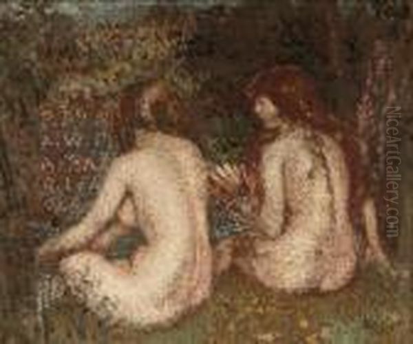 Two Nudes Bathing - view 1