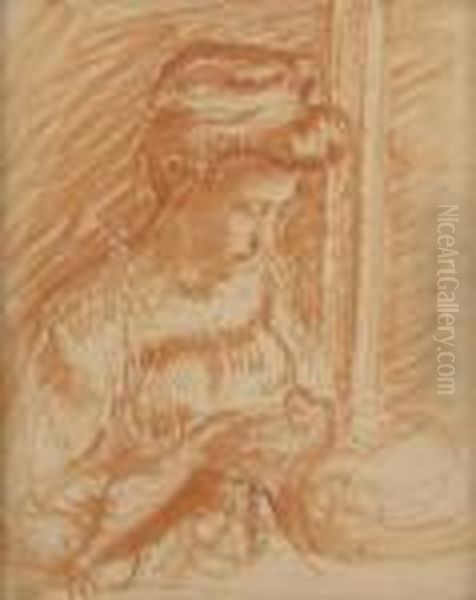 Femme Cousant - view 1