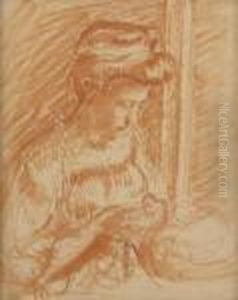 Femme Cousant by Georges Lemmen