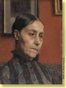 Portrait De La Tante De L'artiste by Georges Lemmen