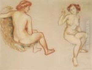 Twee Naakten - Deux Nus (1909) by Georges Lemmen