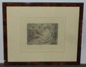 femme Assise Lisant by Georges Lemmen