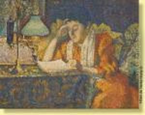 Sous La Lampe by Georges Lemmen