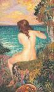 La Musique Au Bord De La Mer (1910) by Georges Lemmen