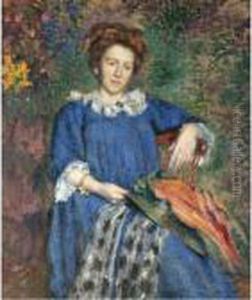 Portrait De Madame Lemmen by Georges Lemmen
