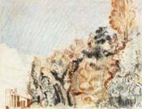 Le Jardin De L'artiste A Bruxelles (1908) - view 1