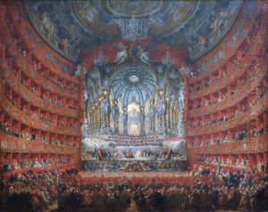 Musical Fete 1747 by Giovanni Paolo Pannini