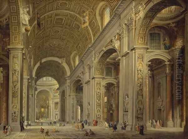 Interior of St Peter's in Rome - view 1