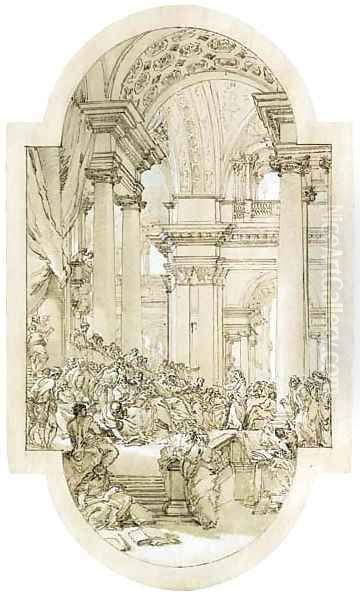 Christ preaching to the Elders Design for a compartment - view 1