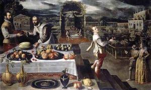 Banquet in a Formal Palace Garden