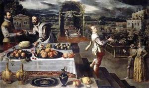 Banquet in a Formal Palace Garden 2 by Lodovico Pozzoserrato (see Toeput, Lodewijk)