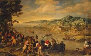 Miraculous Fishing by Lodovico Pozzoserrato (see Toeput, Lodewijk)