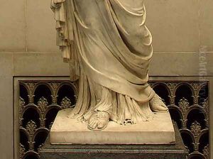 Calliope [detail #3] by Jacques-Augustin Pajou
