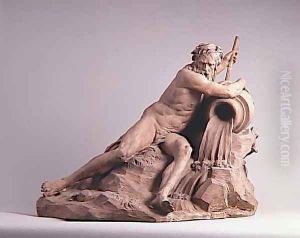 Fleuve [detail #1] (River god) by Jacques-Augustin Pajou