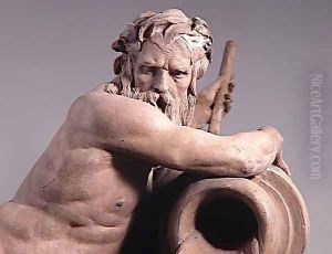 Fleuve [detail #2] (River god) by Jacques-Augustin Pajou
