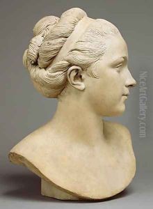 Ideal Female Heads [detail #1] by Jacques-Augustin Pajou