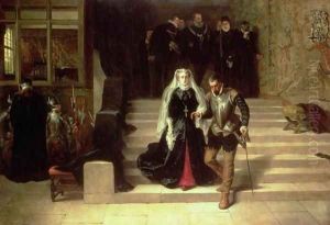 Mary, Queen of Scots 1542-87 being led to Execution by Laslett John Pott