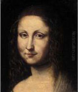 The Head Of The Mona Lisa by Leonardo Da Vinci