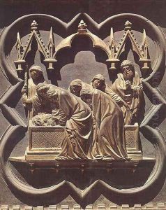 South Doors: Entombment of the Baptist by Andrea Pisano
