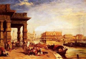 Looking To St Mark's Square From The Dogana by Edward Pritchett